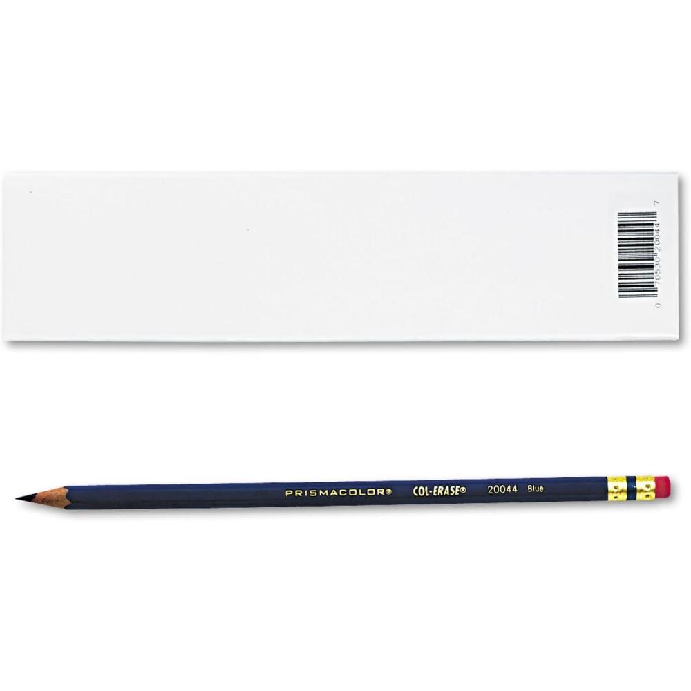 Prismacolor Col-Erase Erasable Colored Pencil, 12-Count, Blue (20044)(Blue)
