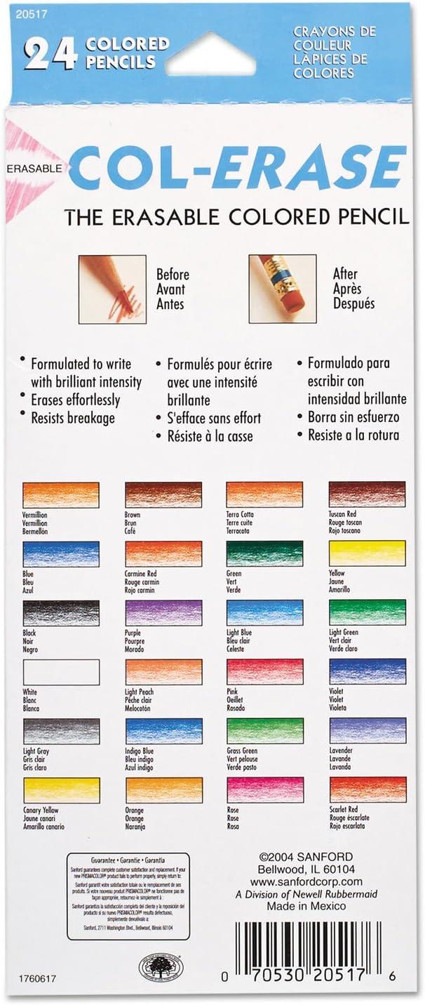 Prismacolor Col-Erase Erasable Colored Pencils, Adult Coloring, 12 Pack(24 Count) - view 5