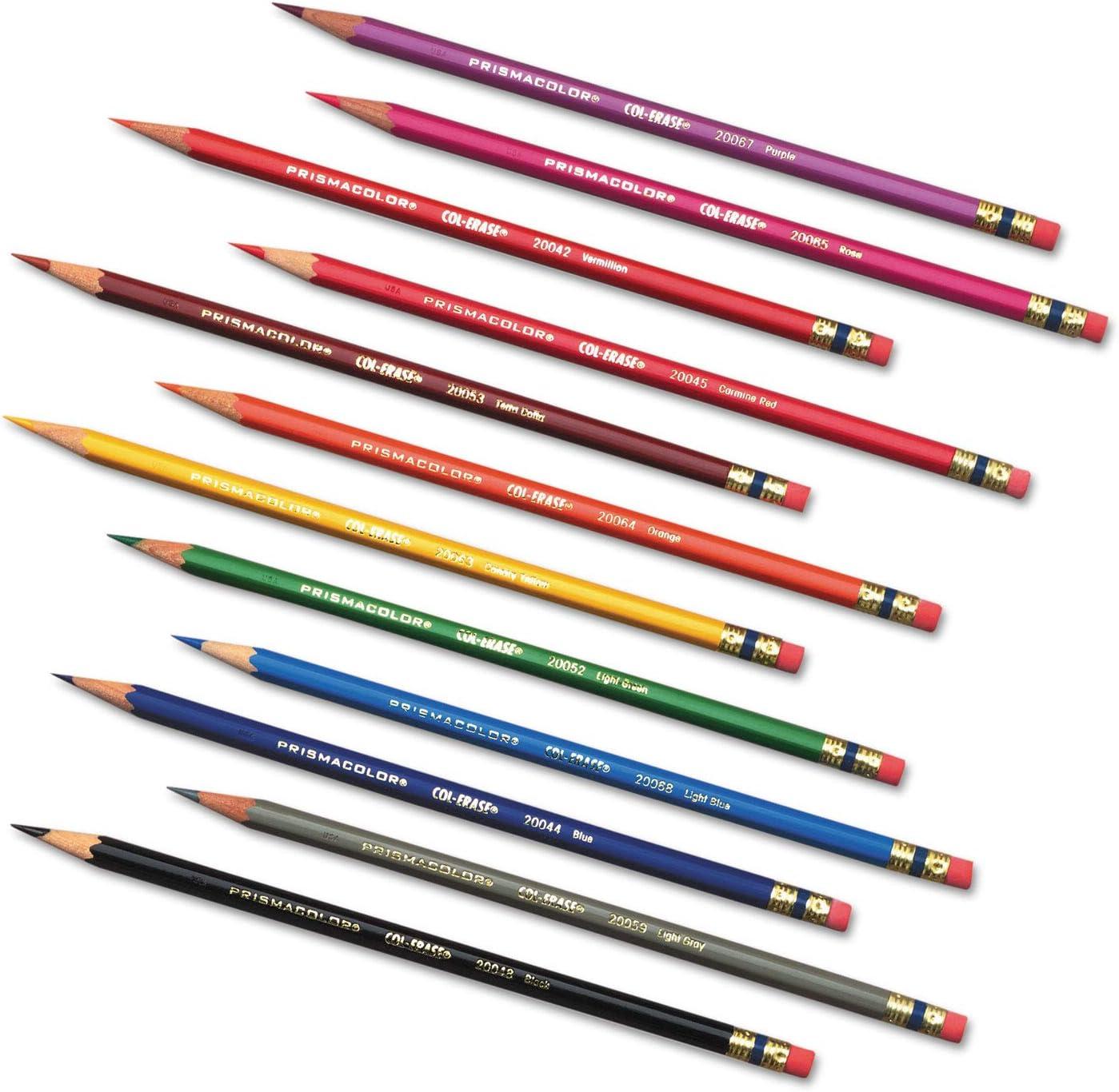Prismacolor Col-Erase Erasable Colored Pencils, Adult Coloring, 12 Pack(24 Count) - view 6