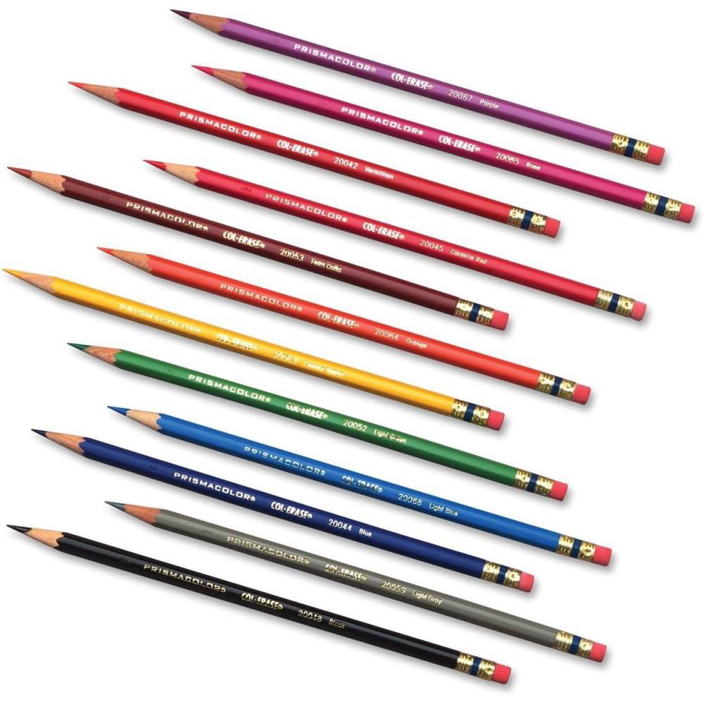 Prismacolor Col-Erase Erasable Colored Pencils, 12-Count - view 2