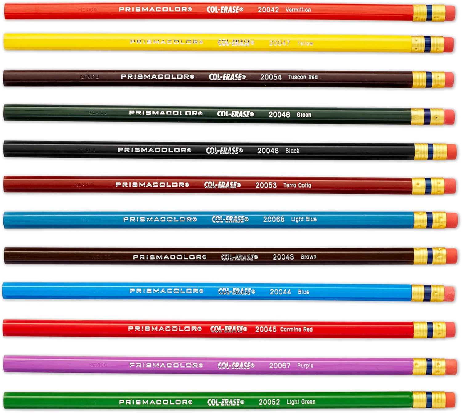 Prismacolor Col-Erase Erasable Colored Pencils, Adult Coloring, 12 Pack(12 Count) - view 3