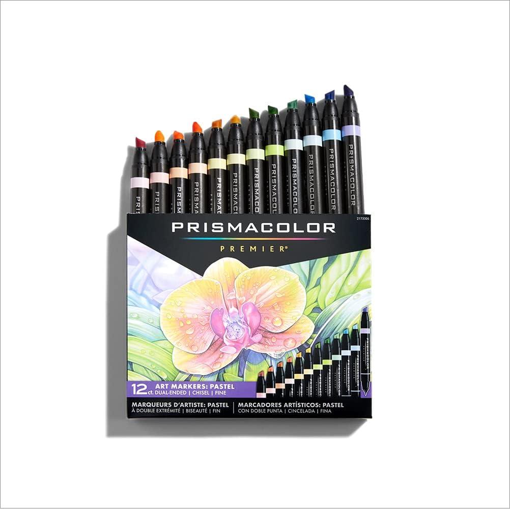Prismacolor Premier Double-Ended Art Markers Fine And Chisel Tip Manga Colors Adult Coloring 12 Pack(Pastel) - view 5