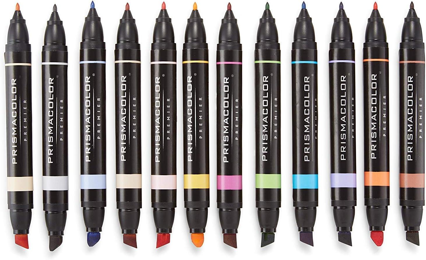 Prismacolor Premier Double-Ended Art Markers Fine And Chisel Tip Manga Colors Adult Coloring 12 Pack(Manga) - view 3