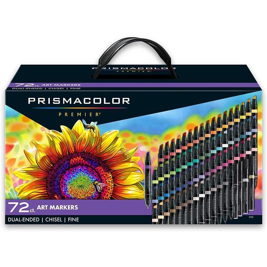 Prismacolor Premier Dual-Ended Art Markers Alcohol Marker Set 72 Count – Assorted Colors Perfect for Adult Coloring Drawing Art Supplies Bible Study Supplies