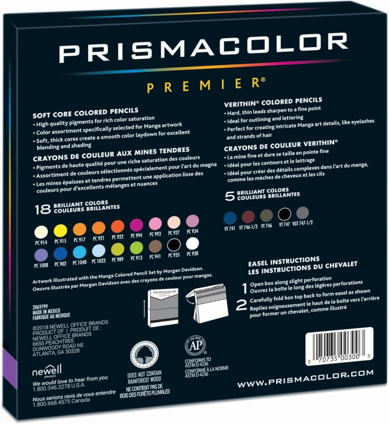 Prismacolor Premier Colored Pencils, Manga Colors, Adult Coloring, 23 Pack(23 Count (Pack of 1)) - view 3