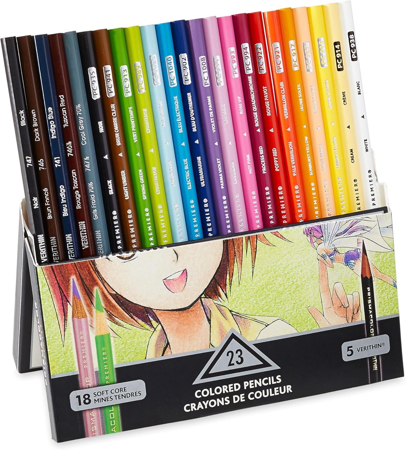 Prismacolor Premier Colored Pencils, Manga Colors, Adult Coloring, 23 Pack(23 Count (Pack of 1)) - view 4
