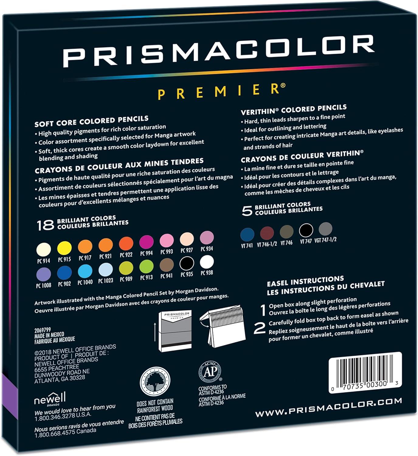 Prismacolor Premier Colored Pencils, Manga Colors, Adult Coloring, 23 Pack(23 Count (Pack of 1)) - view 7