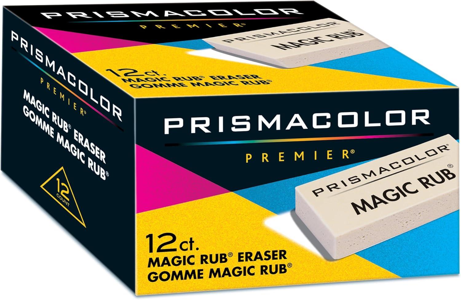 Prismacolor Premier Magic Rub Vinyl Erasers, 12 Count – For Drafting, Sketching, Fine Art, School Supplies(Magin Rub Vinyl Erasers) - view 2